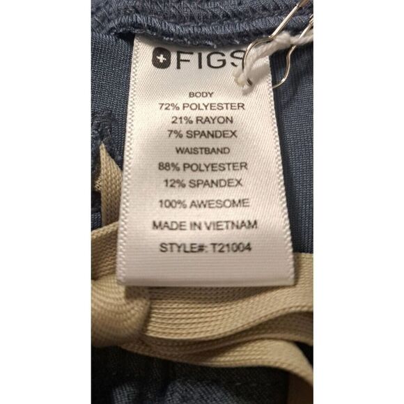 FIGS Scrubs Pants Cargo Size 2X-Small Blue Heather Denim - Picture 11 of 11